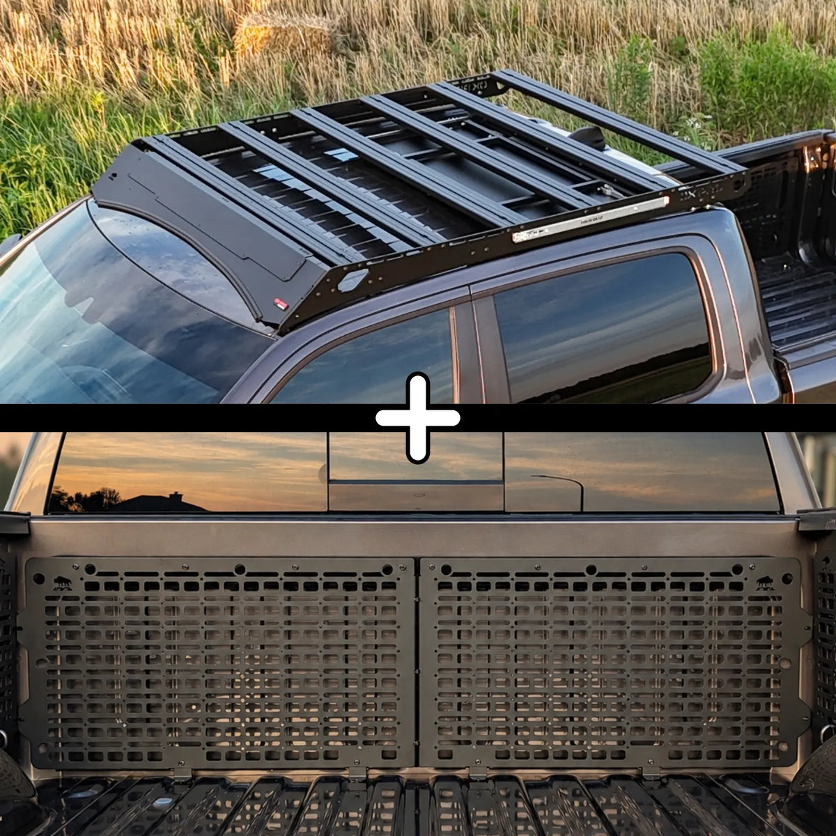 SET: OX PRO Dachträger + 2 x Vordere Paneele - RAM 1500 DT (5. Gen)