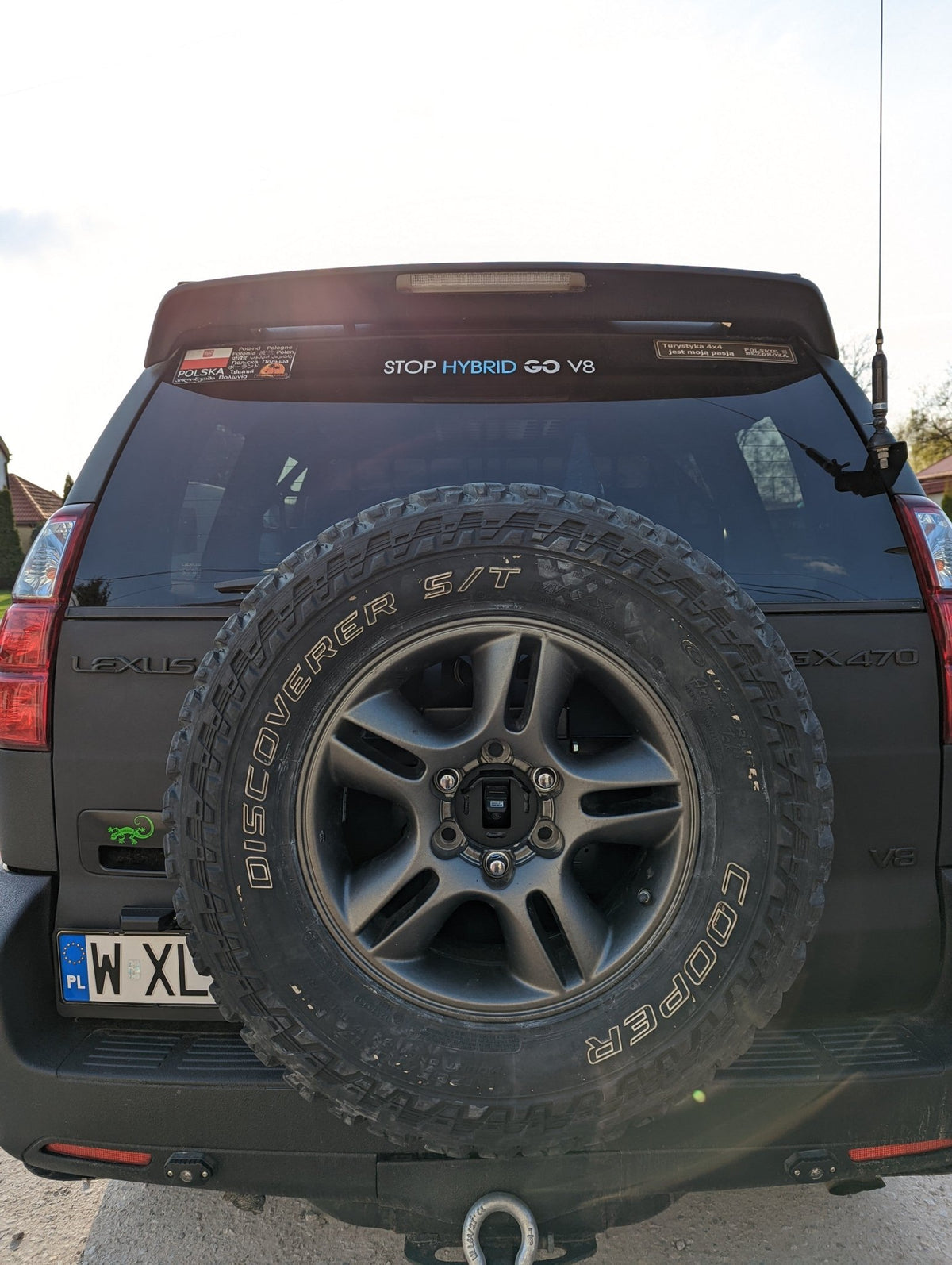 Reserveradträger - LC120/GX470-5-Bison Gear