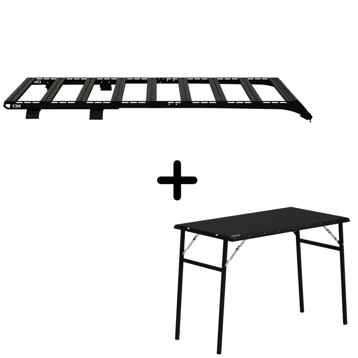 SET: OX PRO Dachträger + Campingtisch - Bronco 6G 4-Türer-1-Bison Gear