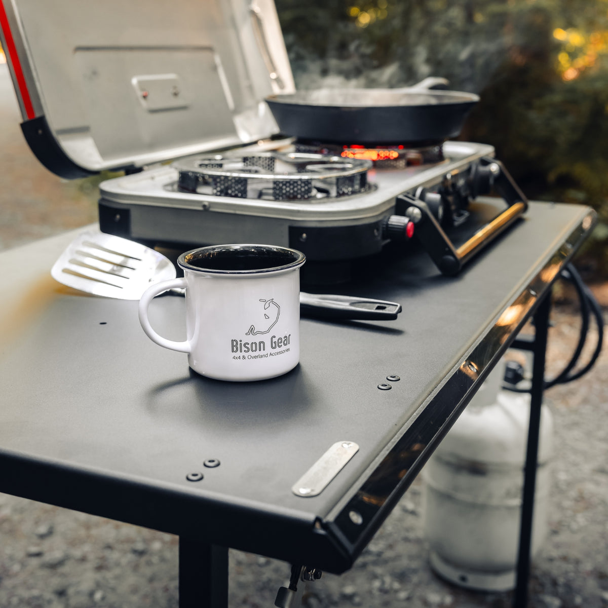 SET: OX PRO Dachträger + Campingtisch - LC250/GX550-36-Bison Gear