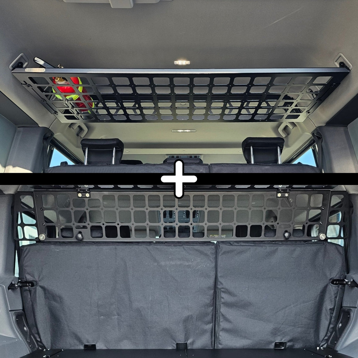 SET: Roof Shelf + Laderaumtrenngitter - Grenadier UTILITY-1-Bison Gear