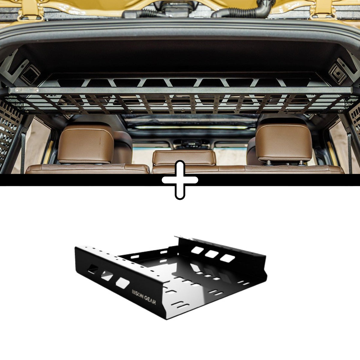 SET: Roof Shelf + Stuhlaufbewahrung - LC250/GX550-1-Bison Gear