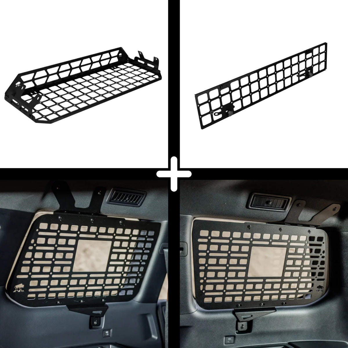 SET: Roof Shelf + 2x Paneele (links + rechts) + Laderaumtrenngitter - LC250/GX550