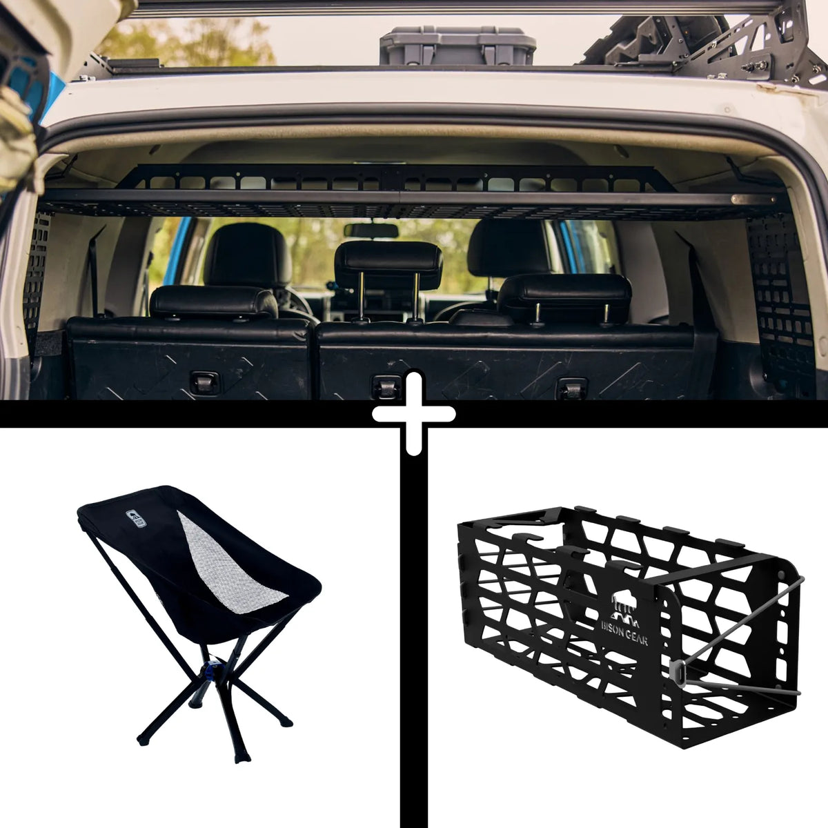 SET: Roof Shelf + YAK Stuhl + YAK Stuhlhalterung - FJ Cruiser