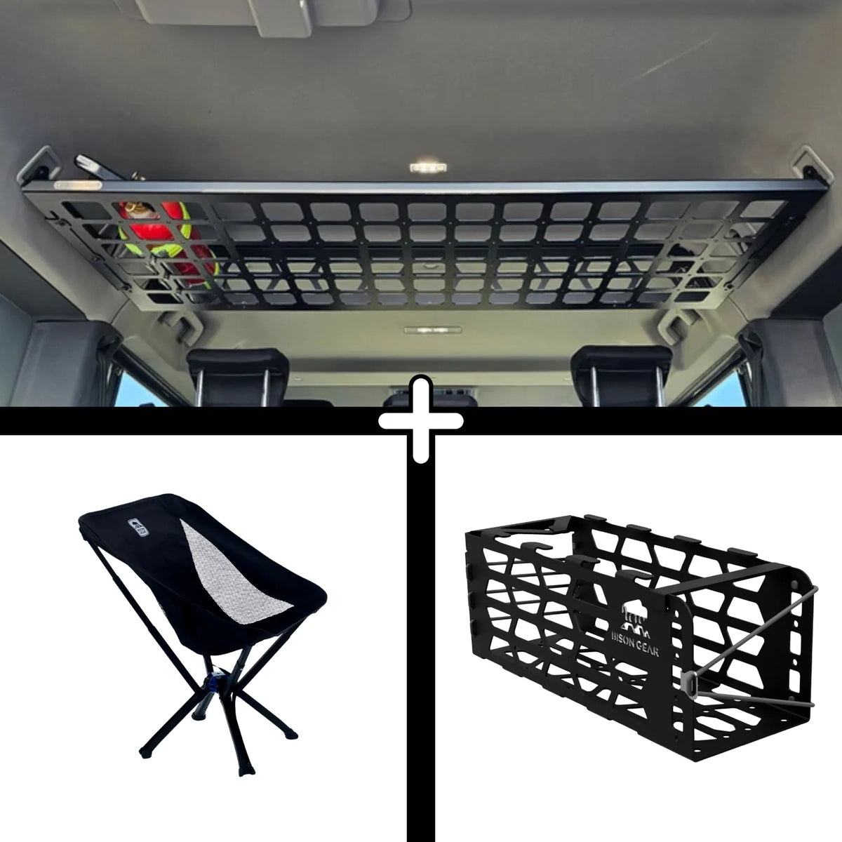 SET: Roof Shelf + YAK Stuhl + YAK Stuhlhalterung - Grenadier