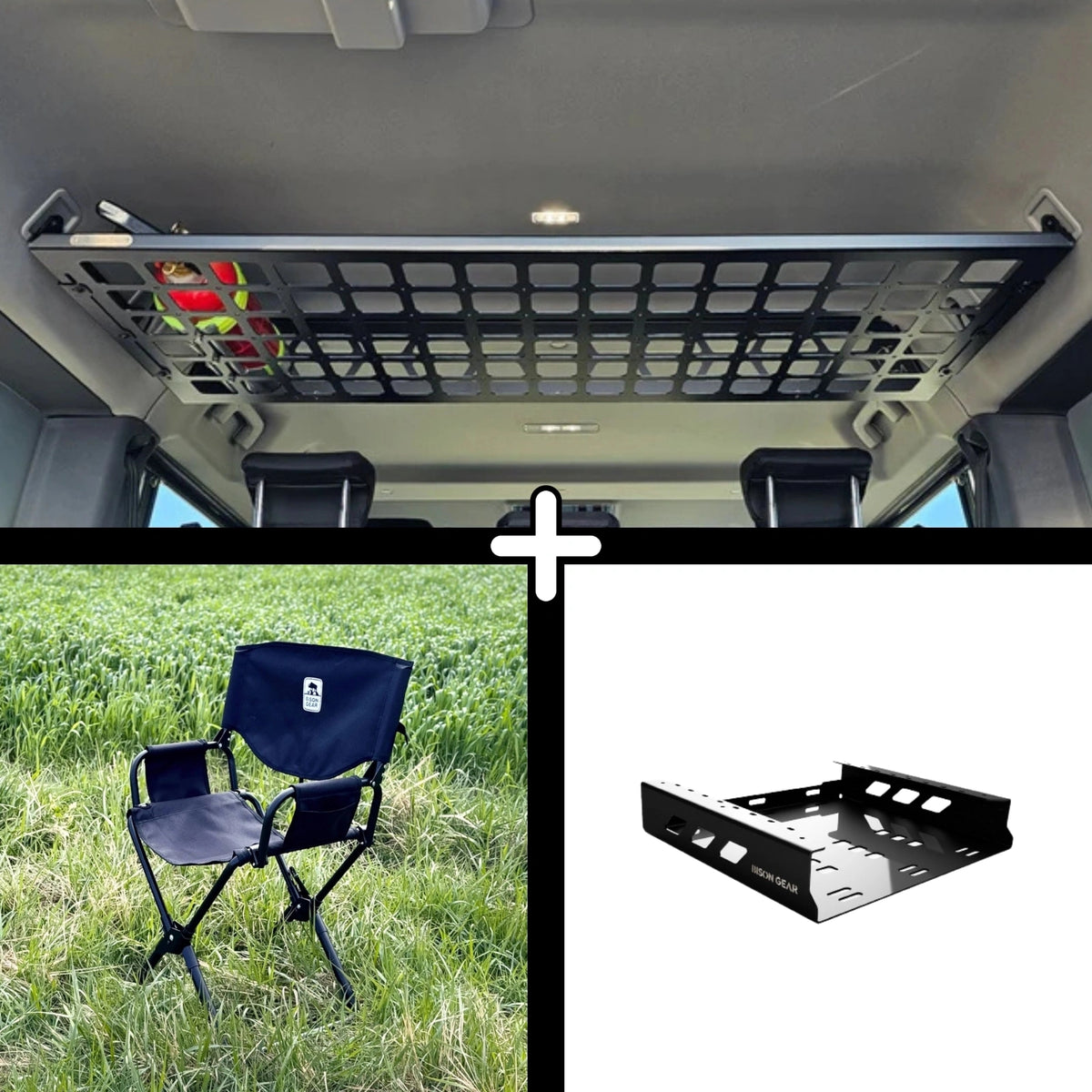 SET: Roof Shelf + ELK Stuhl + Stuhlaufbewahrung - Grenadier (Utility)