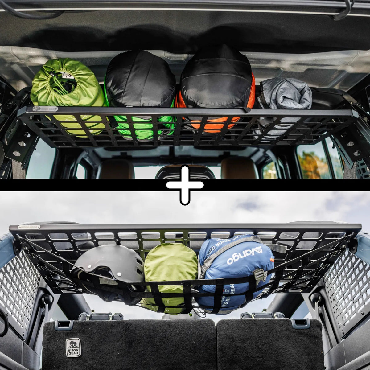 SET: Roof Shelf + Universal-Netz - Wrangler JLU