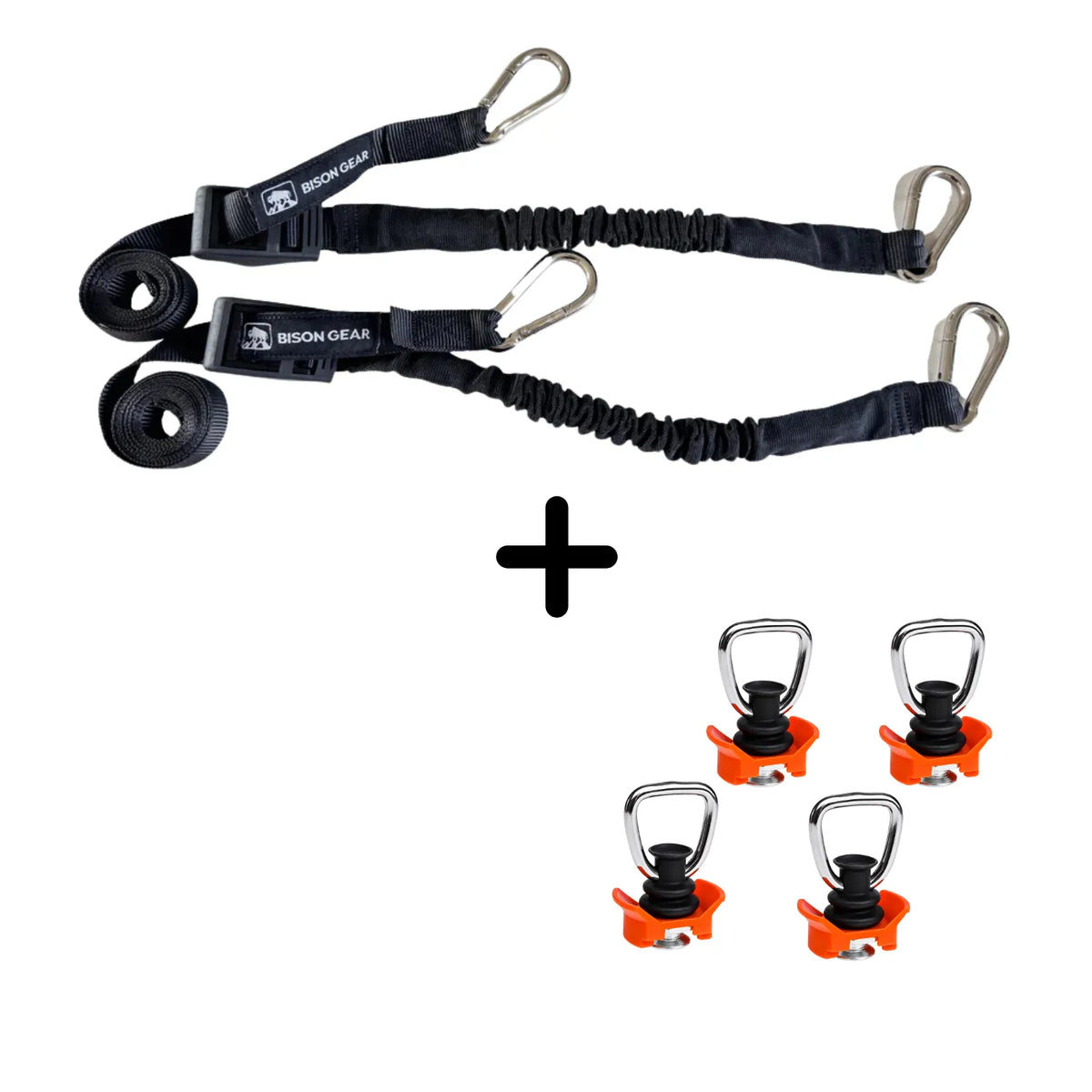 SET: BOA-Zurrgurte (2 Stk.) + Zurrpunkte AIRLINE (4 Stk.)