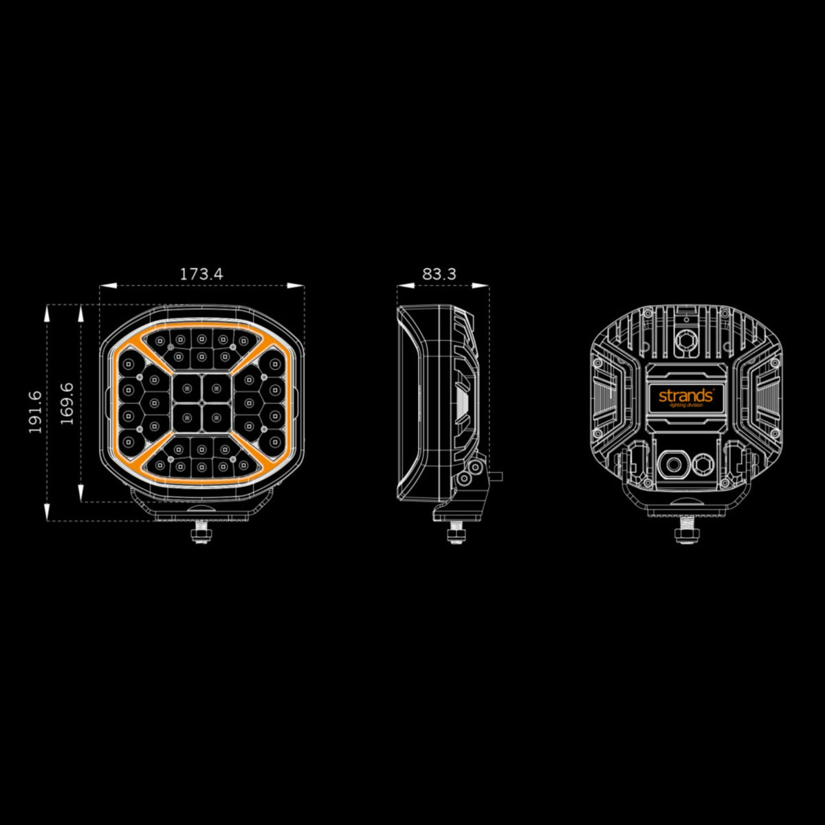 OUTLET: Siberia X Fernscheinwerfer 7"-9-Bison Gear