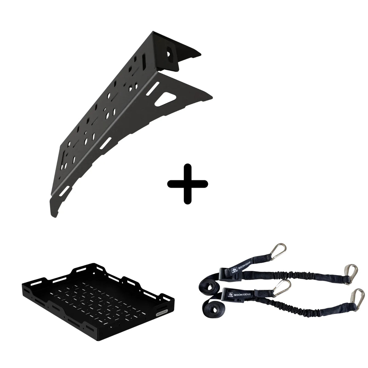 SET: Universal-Radhalterung + Reserverad-Ablage + BOA-Zurrgurte (2 Stk.)