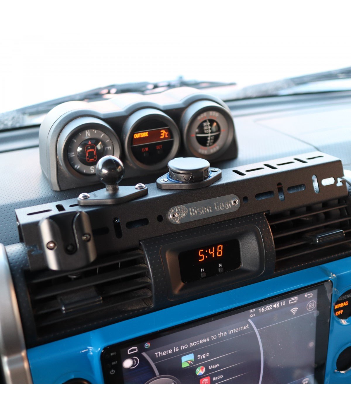 Armaturenbrett-Montageplattform ohne USB - FJ Cruiser-5-Bison Gear