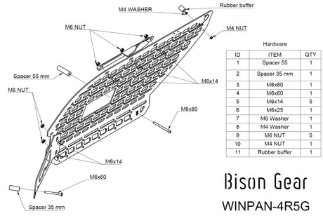 Innen-MOLLE-Paneel - 4Runner 5. Gen-4-Bison Gear