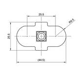 L-Track-Bolzen 8x20mm-5-Bison Gear