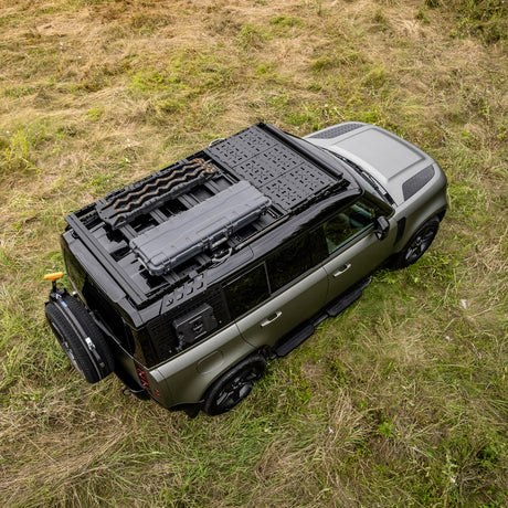 SET: OX PRO Dachträger + Campingtisch - Defender (L663) 110-10-Bison Gear
