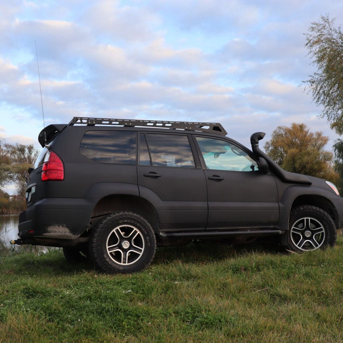 SET: OX PRO Dachträger + Campingtisch - LC120/GX470-2-Bison Gear