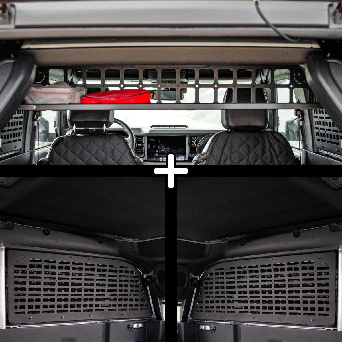 SET: Roof Shelf + 2 Paneele (links + rechts) - Bronco 6G 2-Türer-1-Bison Gear