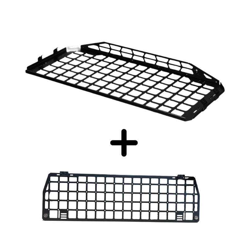 SET: Roof Shelf + Laderaumtrenngitter - LC120/GX470-1-Bison Gear
