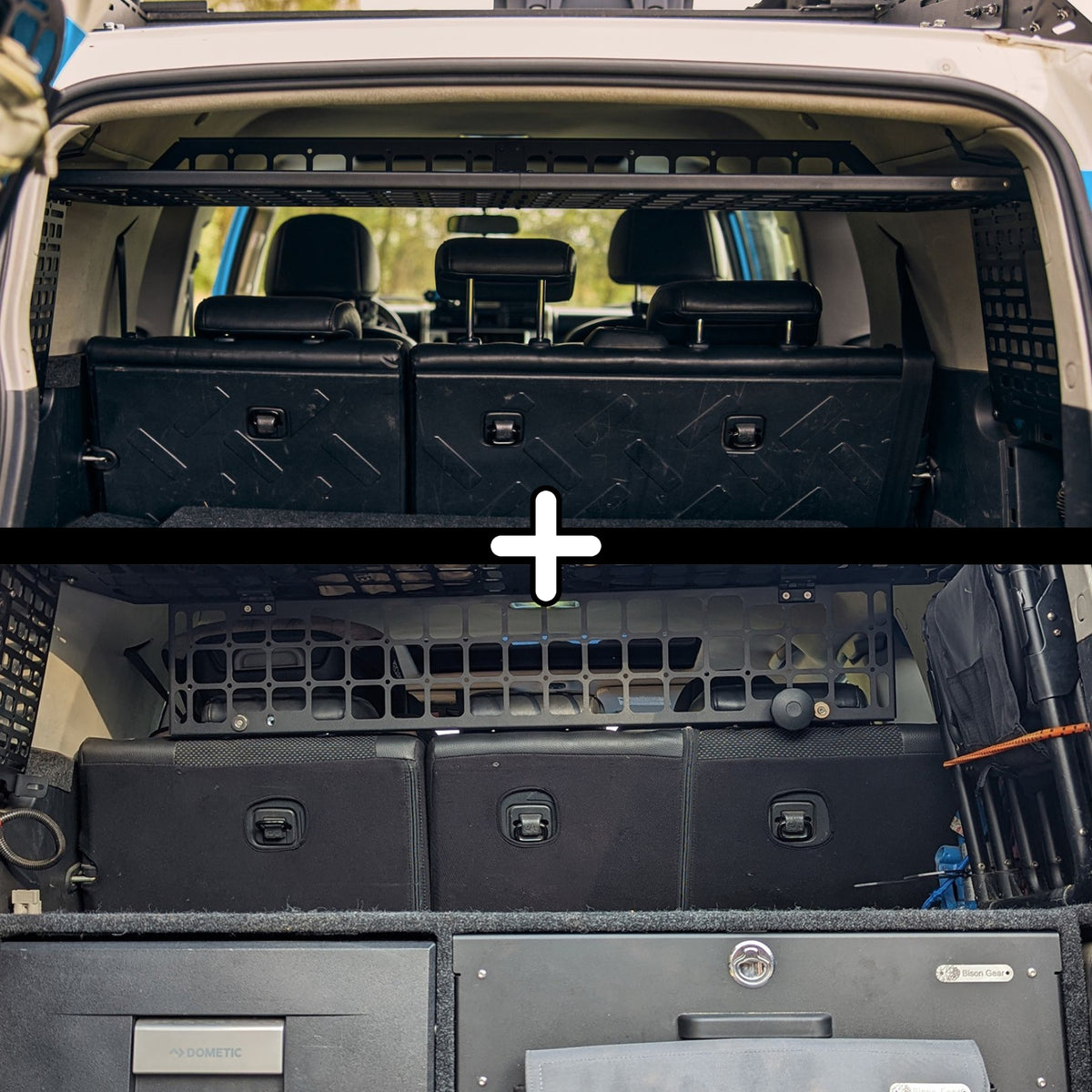 SET: Roof Shelf + Laderaumtrenngitter - TOYOTA FJ Cruiser-1-Bison Gear