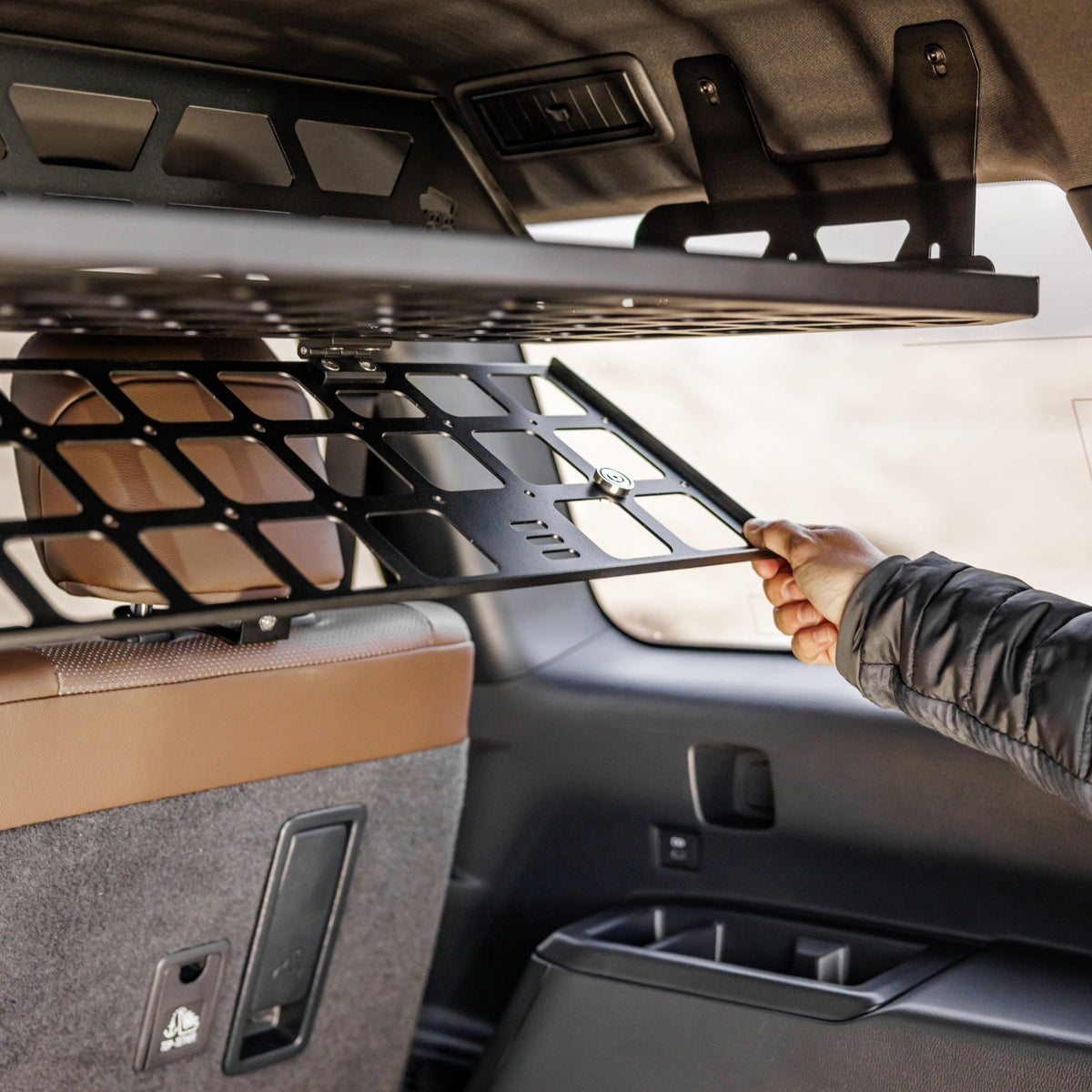 SET: Roof Shelf + Laderaumtrenngitter + Fach unter dem Roof Shelf - LC250/GX550-6-Bison Gear