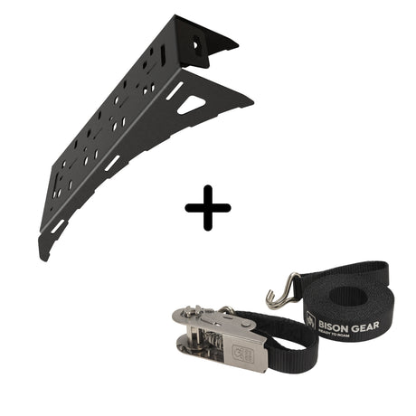 SET: Universal-Radhalterung + NEUES Edelstahlband-1-Bison Gear