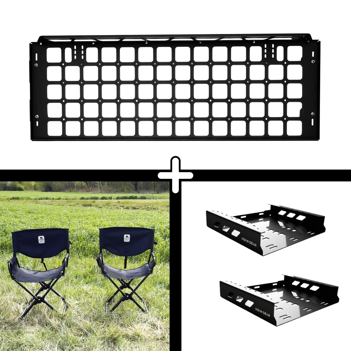SET: Roof Shelf + 2x ELK Stuhl + 2x Stuhlaufbewahrung - 4Runner 5. Gen