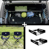 SET: Roof Shelf + 2x ELK Stuhl + 2x Stuhlaufbewahrung - Bronco 6G 4-Türer