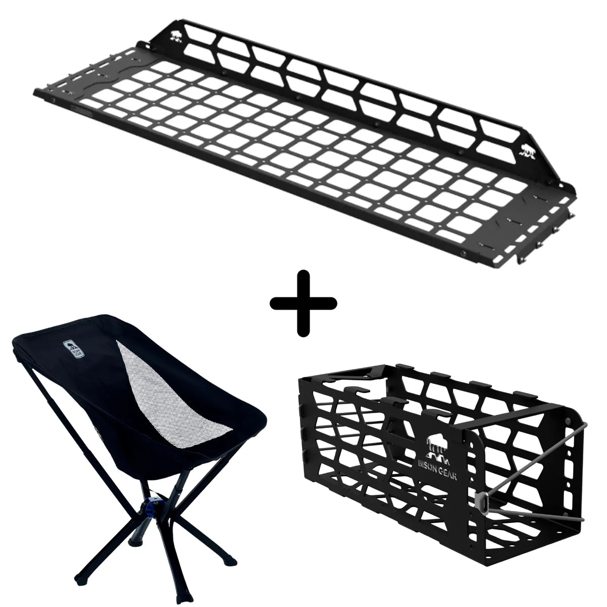 SET: Roof Shelf + YAK Stuhl + YAK Stuhlhalterung - 4Runner 6. Gen