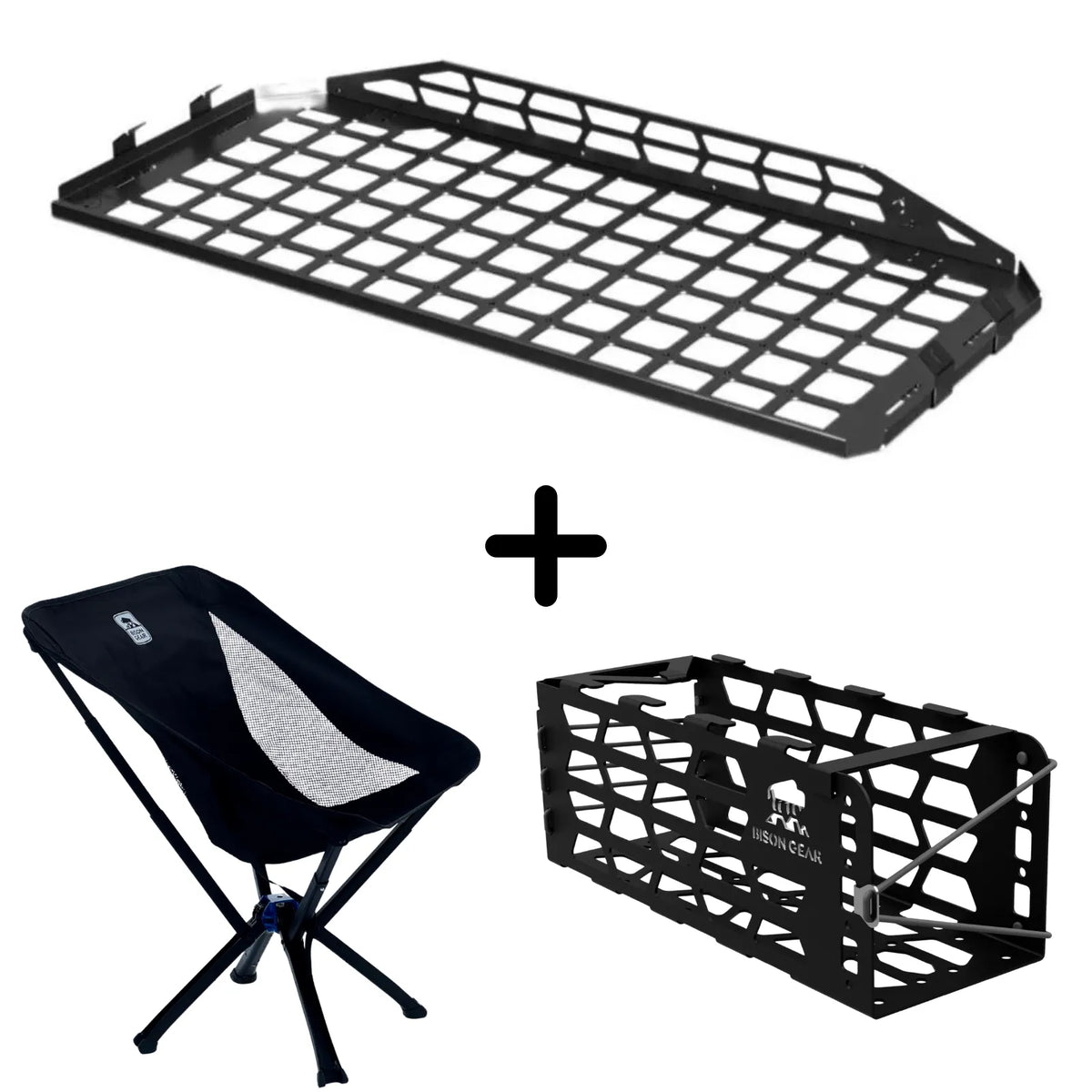 SET: Roof Shelf + YAK Stuhl + YAK Stuhlhalterung - LC120/GX470