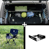 SET: Roof Shelf + ELK Stuhl + Stuhlaufbewahrung - Bronco 6G 4-Türer