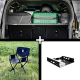 SET: Roof Shelf + ELK Stuhl + Stuhlaufbewahrung - Defender L663 (110)