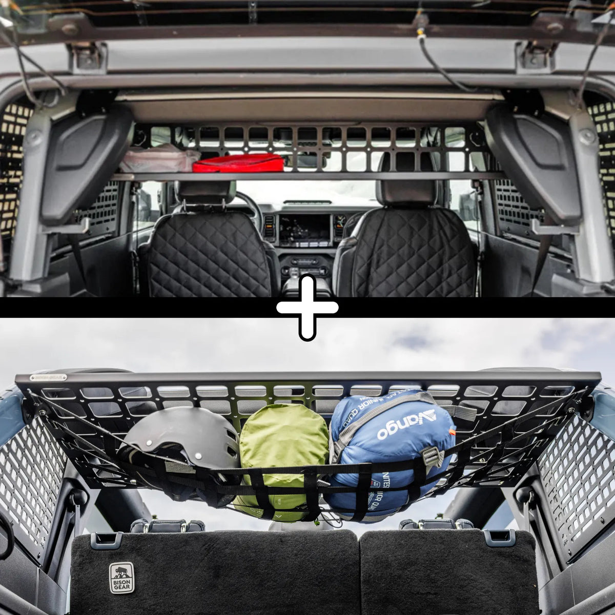 SET: Roof Shelf + Universal-Netz - Bronco 6G 2-Türer