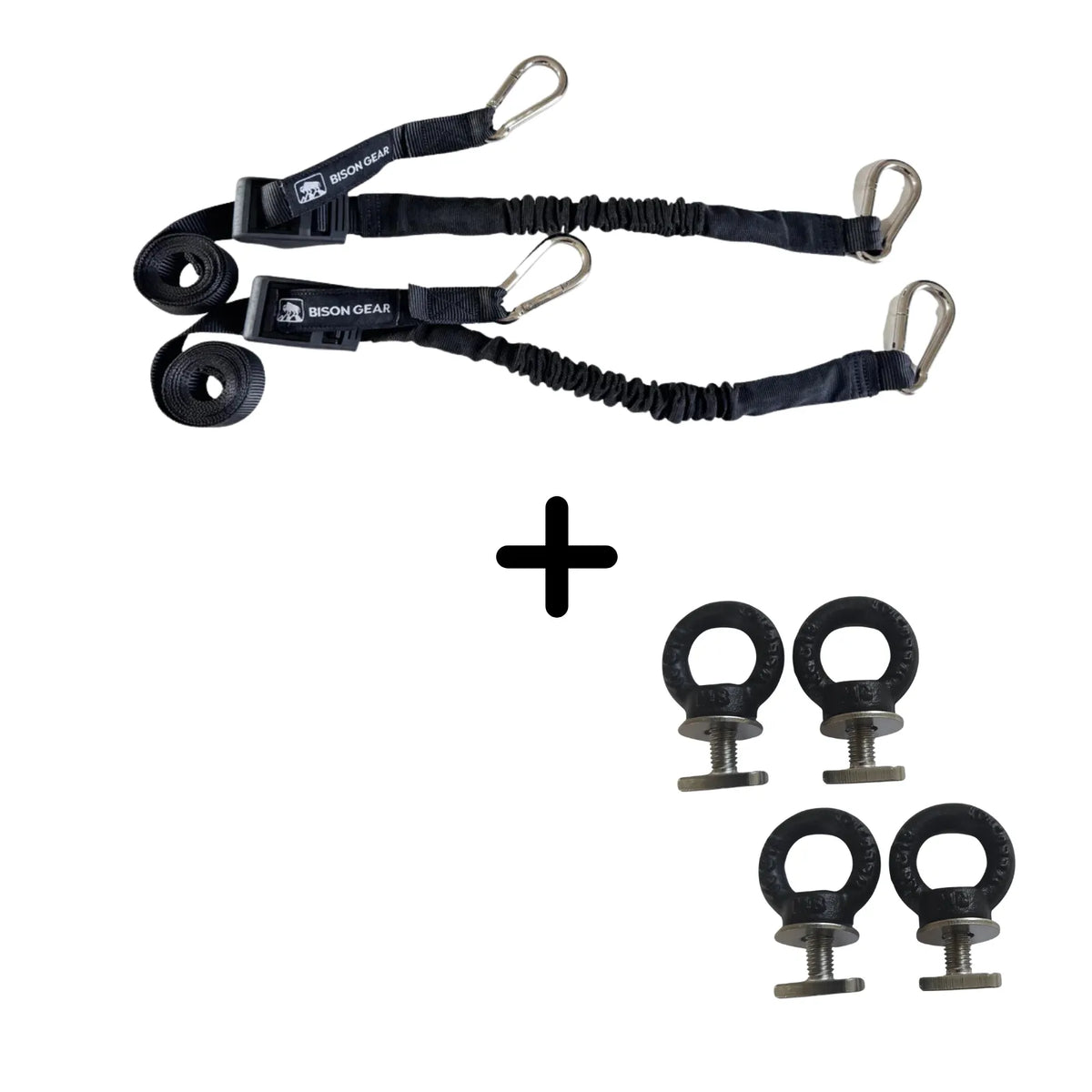SET: BOA-Zurrgurte (2 Stk.) + Zurrpunkte (4 Stk.)