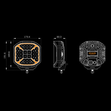 OUTLET: Siberia X Fernscheinwerfer 7"-9-Bison Gear