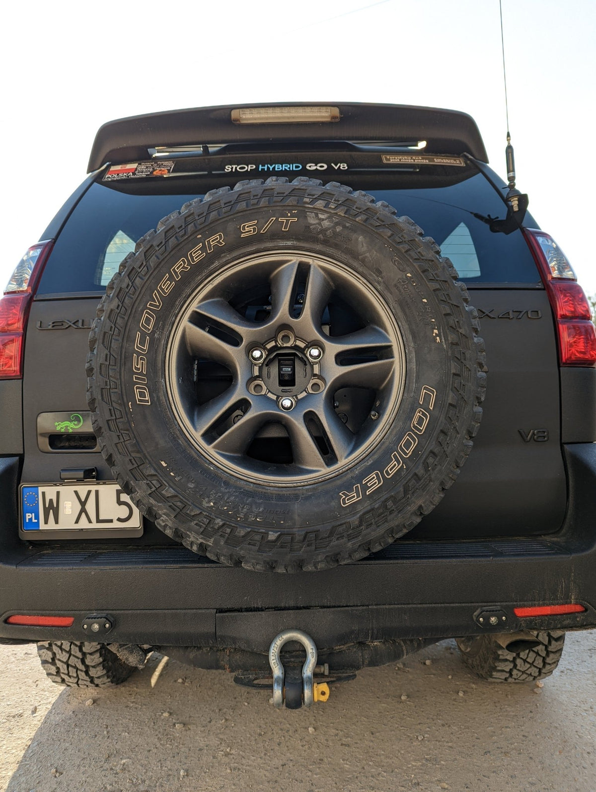 Reserveradträger - LC120/GX470-6-Bison Gear